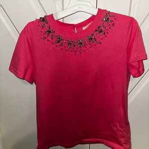 Embellished Pink Top